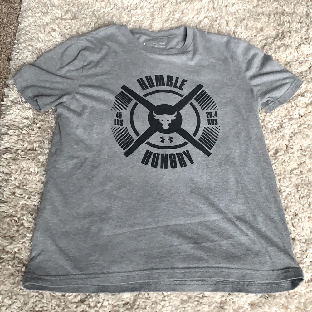 Under Armour Project Rock, Bull YXL T Shirt